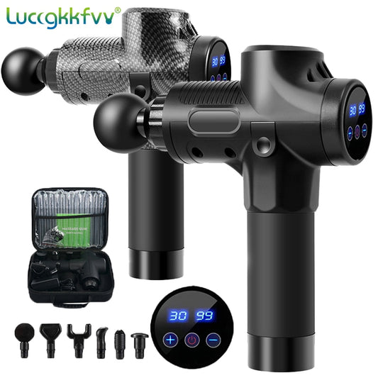 Massage Gun Deep Body Massage With LCD